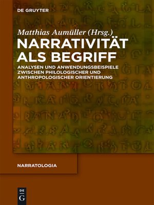 cover image of Narrativität als Begriff